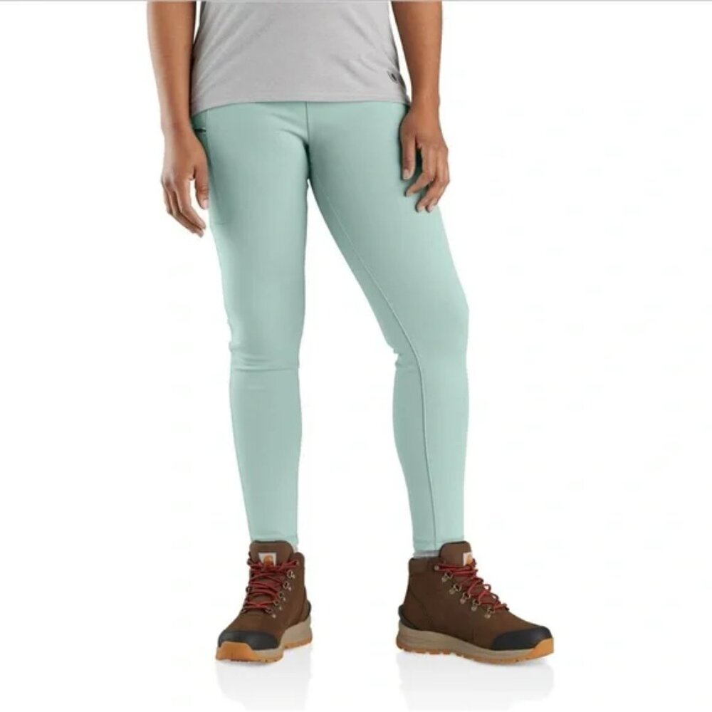 Carhartt Force Fitted Lightweight Utility Legging Womens XS Blue Surf NWT